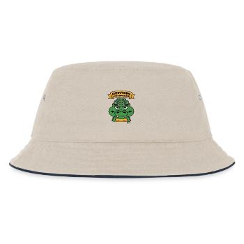 Alles ist zu kompliziert, Alligator. - Kinder Bucket Hat - Natur/Navy - Vorne