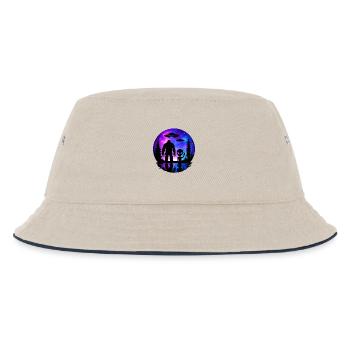 Alien Bigfoot UFO Sasquatch Believers Spaceship - Kids’ Bucket Hat - ecru/navy - Front