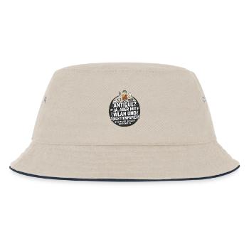 Antike WLAN Toilettenpapier Humor - Kinder Bucket Hat - Natur/Navy - Vorne
