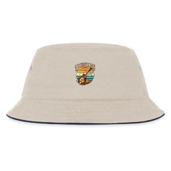 Retro Vintage Bluegrass Music Mandolin - Kids’ Bucket Hat - ecru/navy - Front