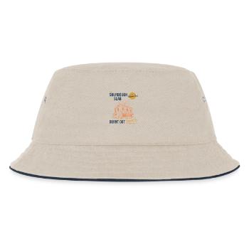Sourdough Bread Baking Baker The Sourdough Slab - Kids’ Bucket Hat - ecru/navy - Front