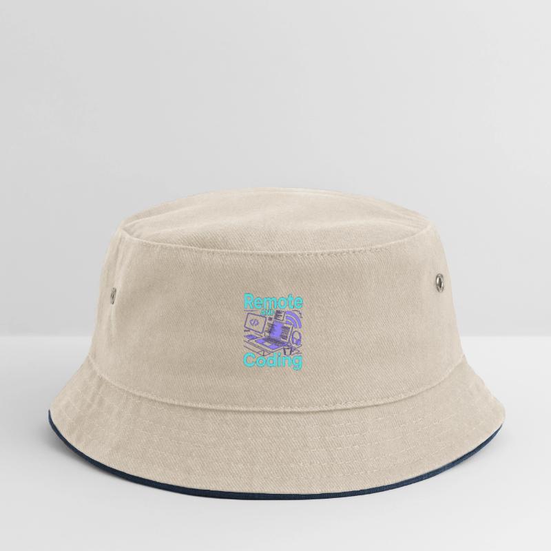 Remote Developer Remote And Coding Web Programmer Kinder Bucket Hat
