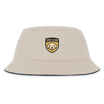 Hundeschule Logo Golden Retriever Hundeclub - Kinder Bucket Hat - Natur/Navy - Vorne