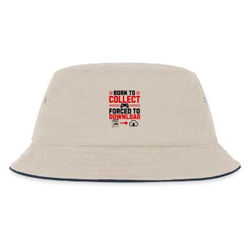 Né pour collectionner les jeux de geeks gamers - Bob Enfant - blanc cassé/bleu marine - Devant