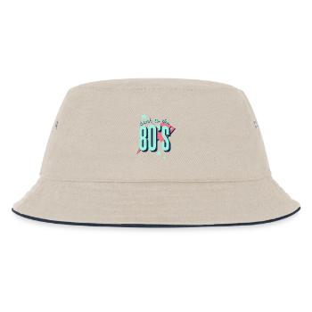 Back to the 80s Neon Retro - Kids’ Bucket Hat - ecru/navy - Front