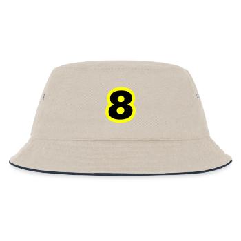 8 Symbole numérique - Bob Enfant - blanc cassé/bleu marine - Devant