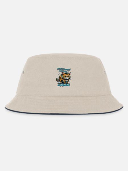 Regenkatze: Experte für Regen... Aufregen! - Kinder Bucket Hat - Natur/Navy