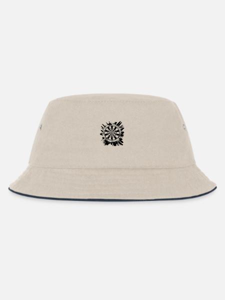 Dartscheibe Graffiti - Kinder Bucket Hat - Natur/Navy