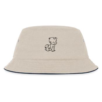 Baby - Kinder Bucket Hat - Natur/Navy - Vorne