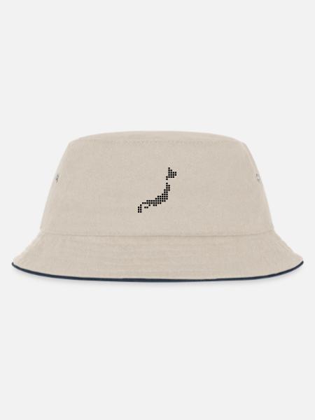 Japan - Kinder Bucket Hat - Natur/Navy