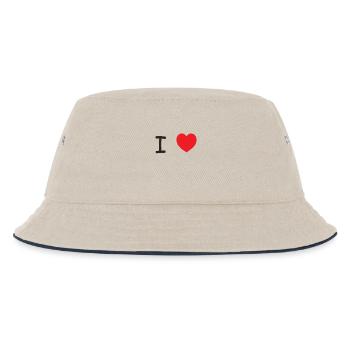 I love - Bob Enfant - blanc cassé/bleu marine - Devant
