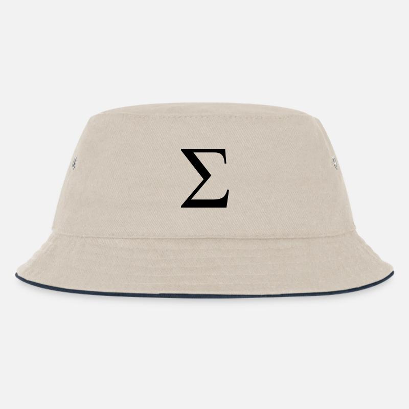 sigma greek - Kinder Bucket Hat - Natur/Navy