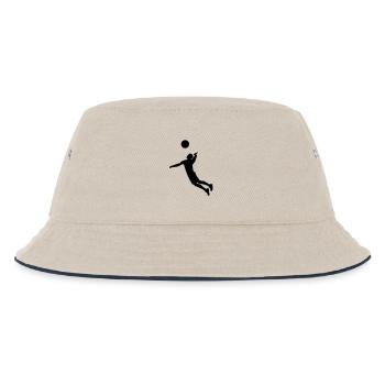 volleyball - Kinder Bucket Hat - Natur/Navy - Vorne