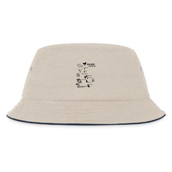 Karibik Leewards Segeln Leward Islands - Kinder Bucket Hat - Natur/Navy - Vorne