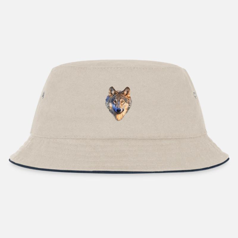 loup - Bob Enfant - blanc cassé/bleu marine