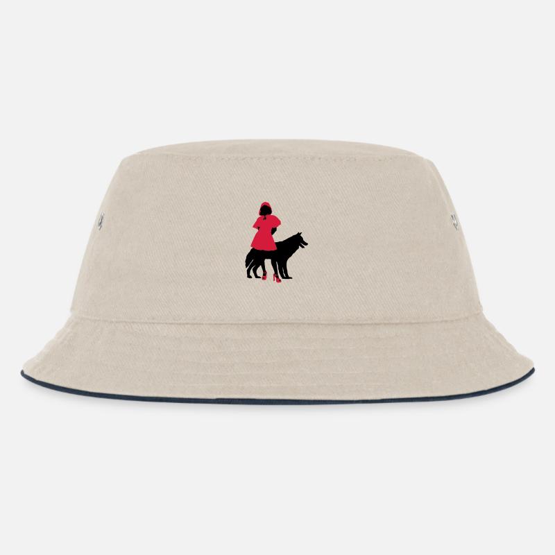 Rotkäppchen - Kinder Bucket Hat - Natur/Navy