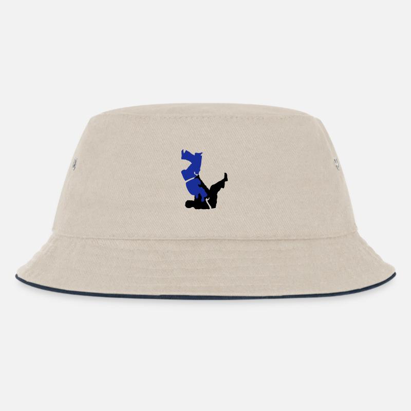Judo - Kinder Bucket Hat - Natur/Navy