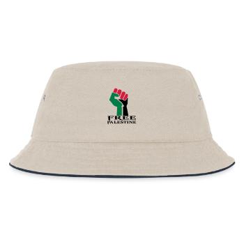 dessin palestinen symbole drapeau palestine - Bob Enfant - blanc cassé/bleu marine - Devant