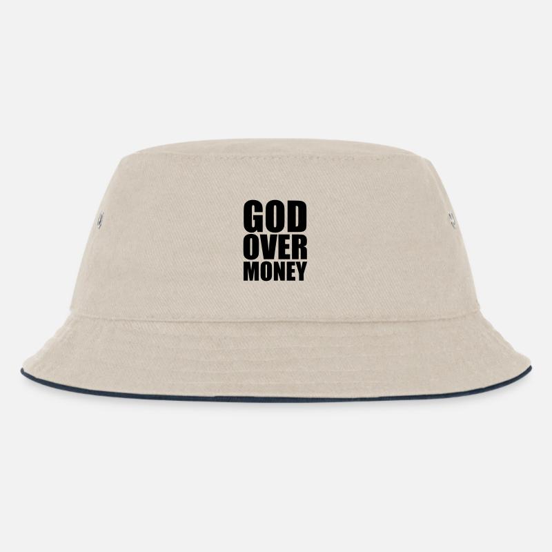 God - Kinder Bucket Hat - Natur/Navy