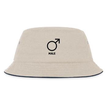 Lustige Geschenke für Männer - Kinder Bucket Hat - Natur/Navy - Vorne