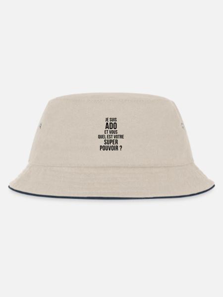 Teenager / Jugendliche / Jugendlicher / Kind - Kinder Bucket Hat - Natur/Navy
