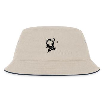 Bayerischer Gebirgsschweißhund Kopf - Kinder Bucket Hat - Natur/Navy - Vorne
