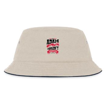 adam name thing you wouldnt understand - Kids’ Bucket Hat - ecru/navy - Front