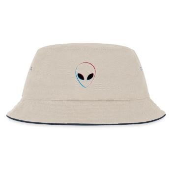 Effet 3D extraterrestre - Bob Enfant - blanc cassé/bleu marine - Devant