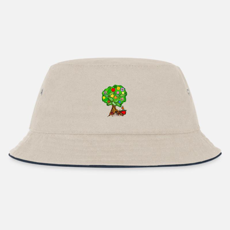 LebensBaum - Kinder Bucket Hat - Natur/Navy