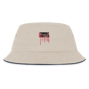 zombie hunter Halloween Quote - Kids’ Bucket Hat - ecru/navy - Front
