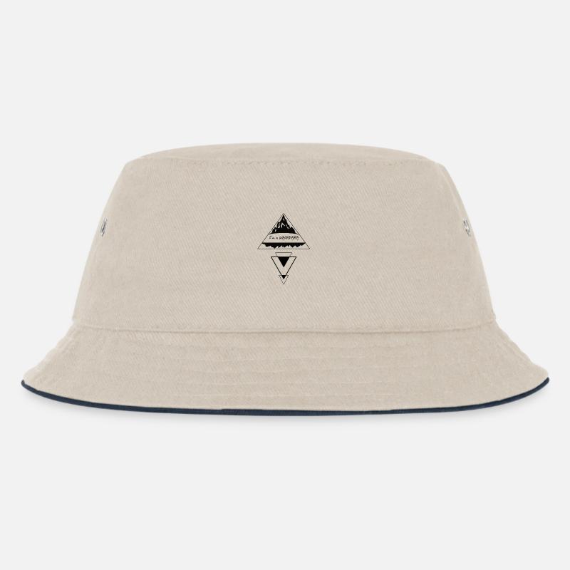 I'm a Waundara - I am a wanderer, dialect - Kids’ Bucket Hat - ecru/navy