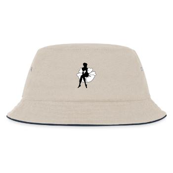 Mrs. Blume - Kids’ Bucket Hat - ecru/navy - Front