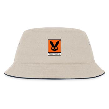 Hasenreizung - Kinder Bucket Hat - Natur/Navy - Vorne