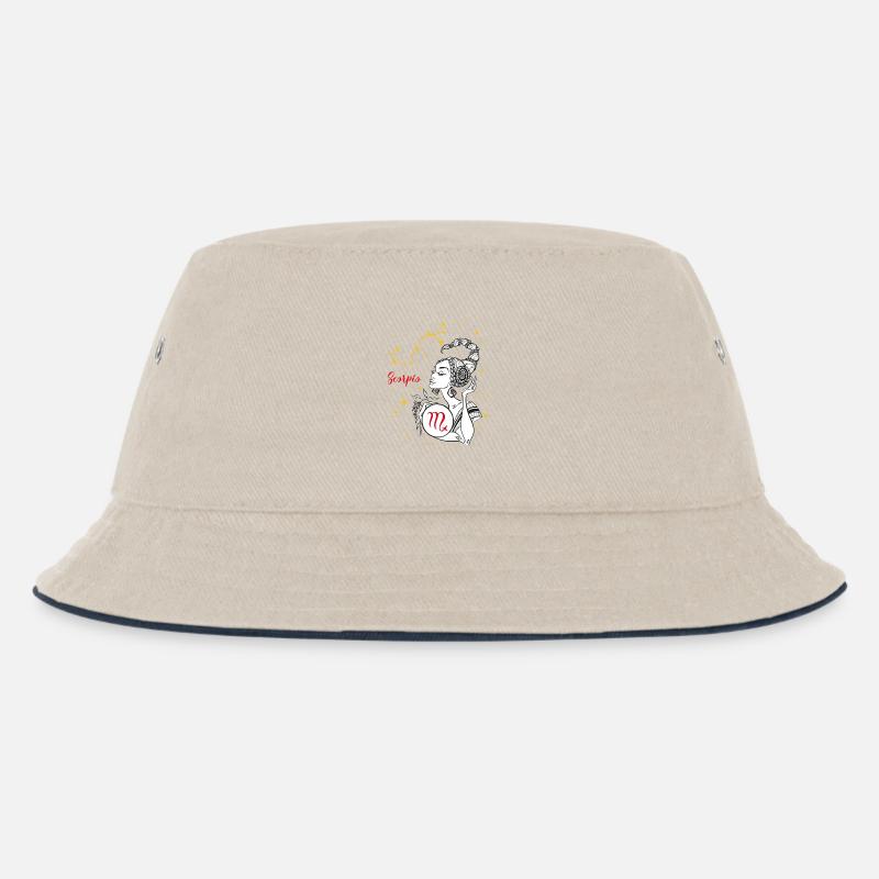 Scorpio - Kinder Bucket Hat - Natur/Navy