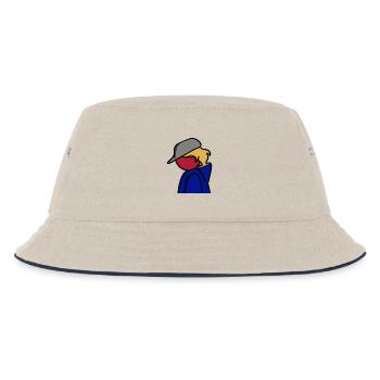 Ein Blick auf Blau - Kinder Bucket Hat - Natur/Navy - Vorne