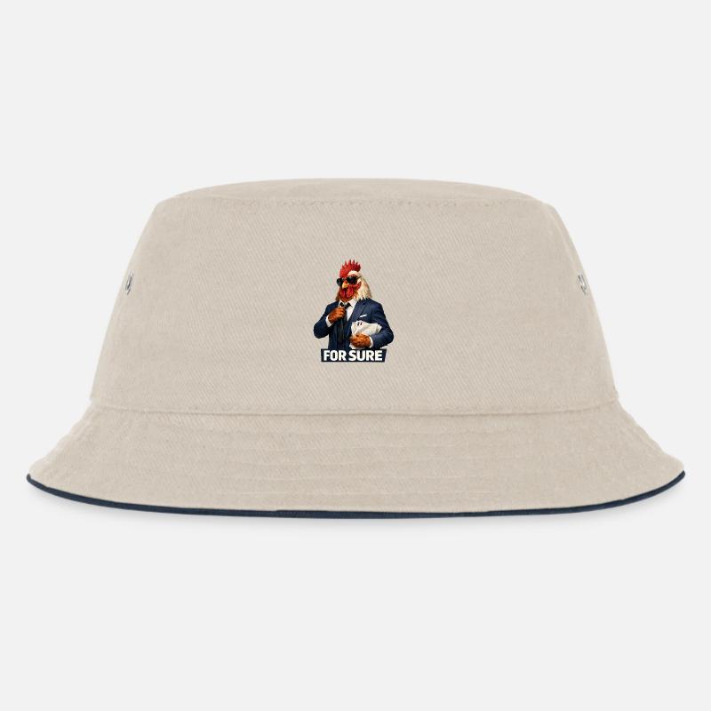 Sicher. - Kinder Bucket Hat - Natur/Navy