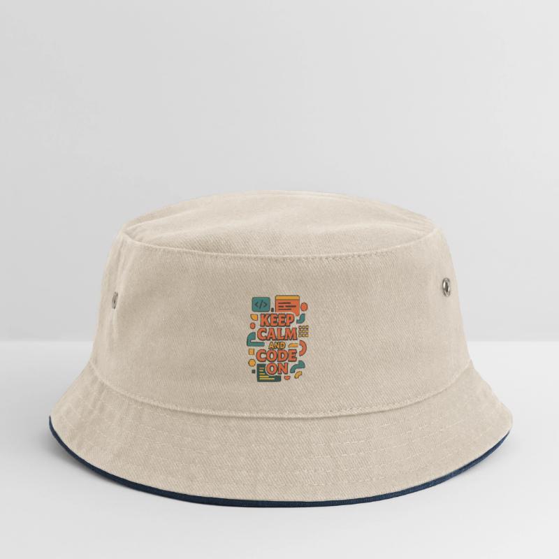 Keep Calm and Code On – Funny Coder Shirt Kids’ Bucket Hat