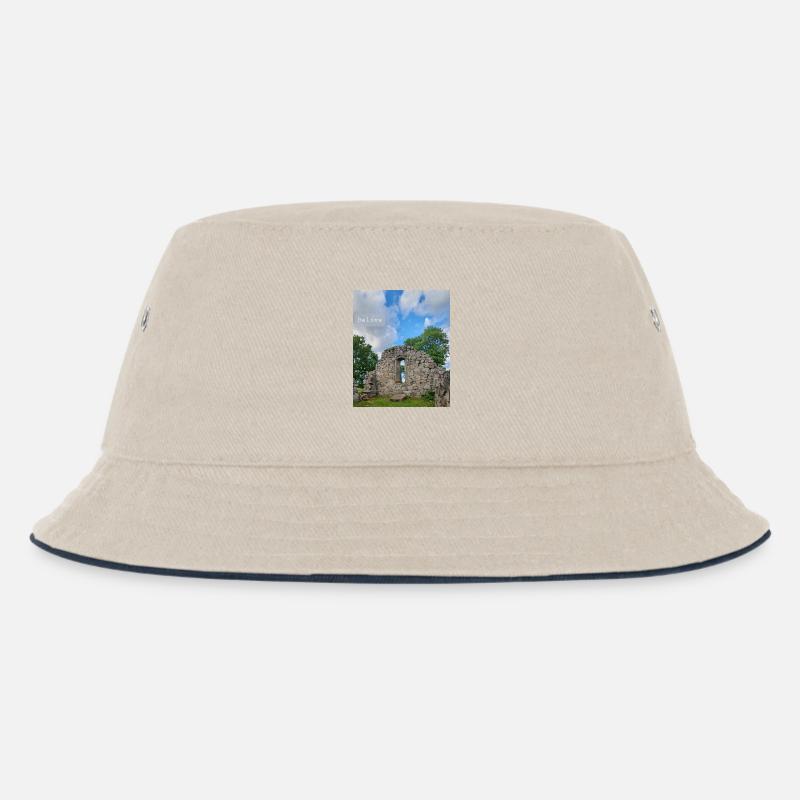 Glauben Sie - Kinder Bucket Hat - Natur/Navy