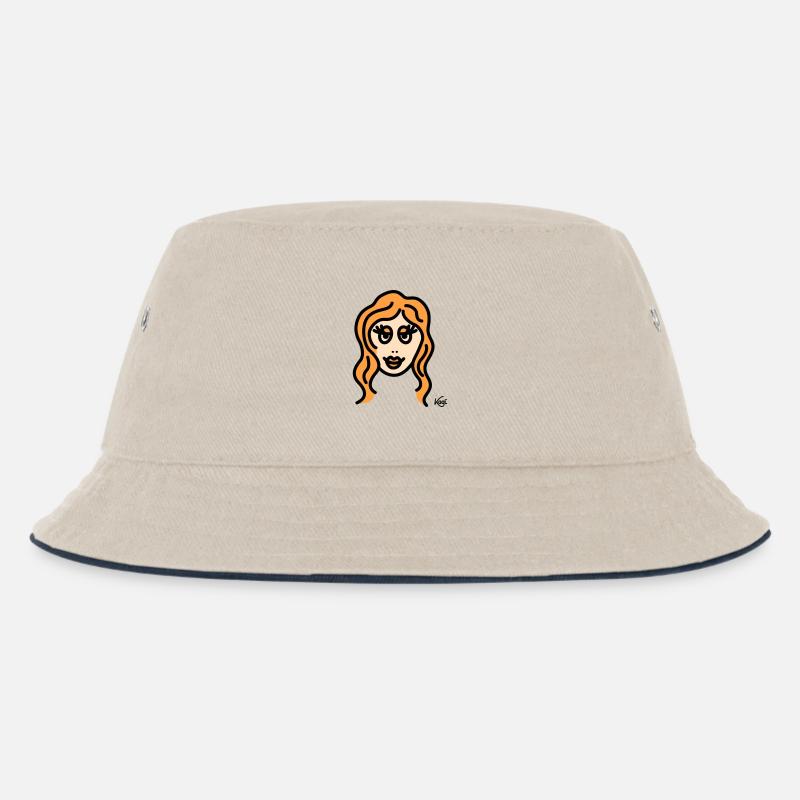 Jungfrau groß - Kinder Bucket Hat - Natur/Navy
