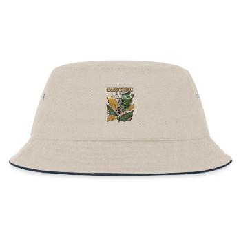 Meditation Gardening - Kinder Bucket Hat - Natur/Navy - Vorne