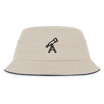 Teleskop - Kinder Bucket Hat - Natur/Navy - Vorne