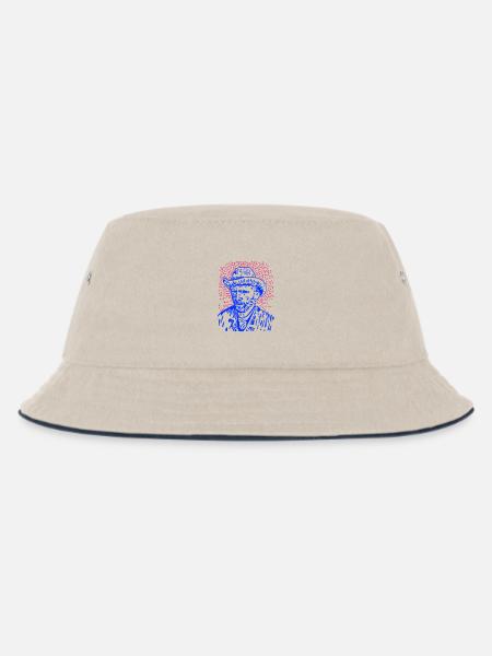 Vincent van Gogh - Kinder Bucket Hat - Natur/Navy