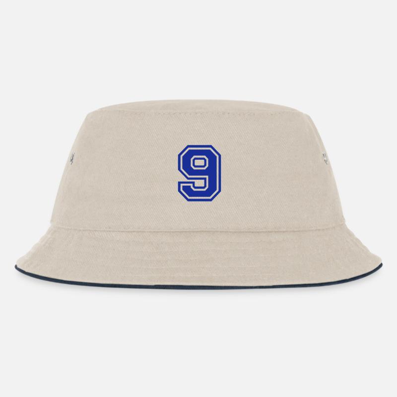 9 - Kinder Bucket Hat - Natur/Navy