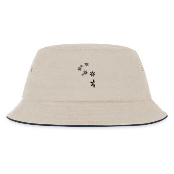 Flowers, deco, flower - Kids’ Bucket Hat - ecru/navy - Front