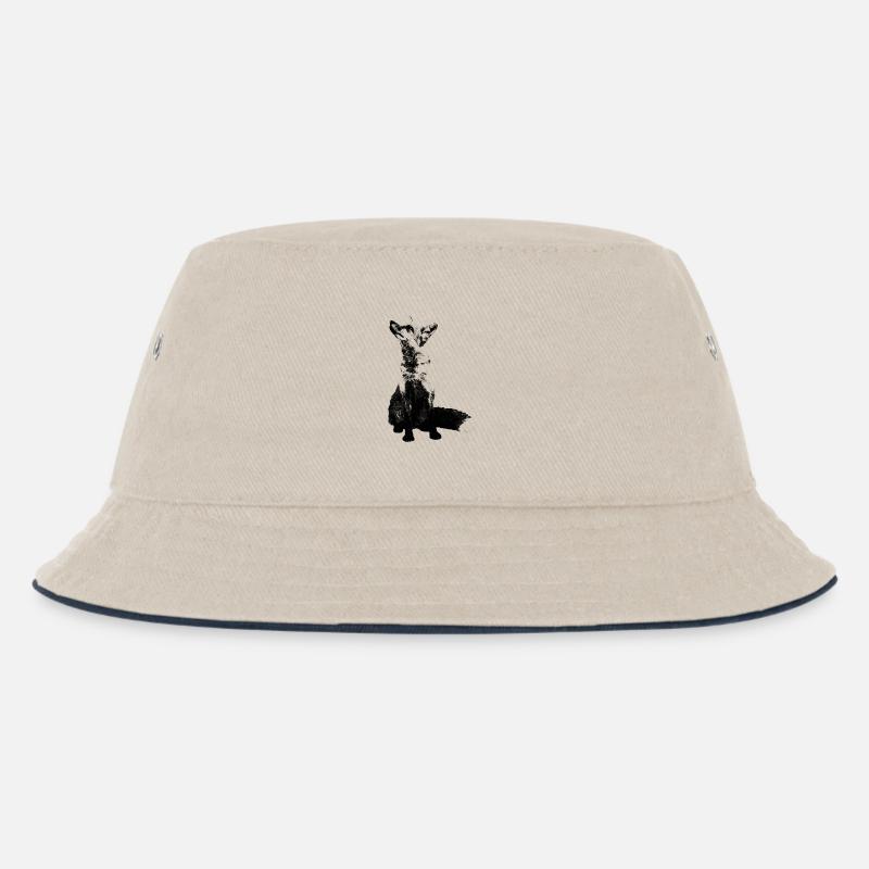 fuchs - Kinder Bucket Hat - Natur/Navy