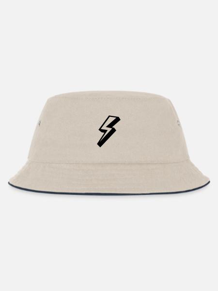 blitz donner himmel - Kinder Bucket Hat - Natur/Navy
