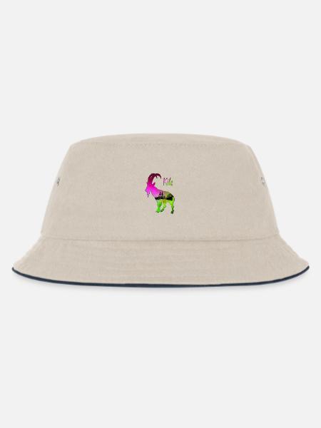 Geissbock Hennes Köln - Kinder Bucket Hat - Natur/Navy