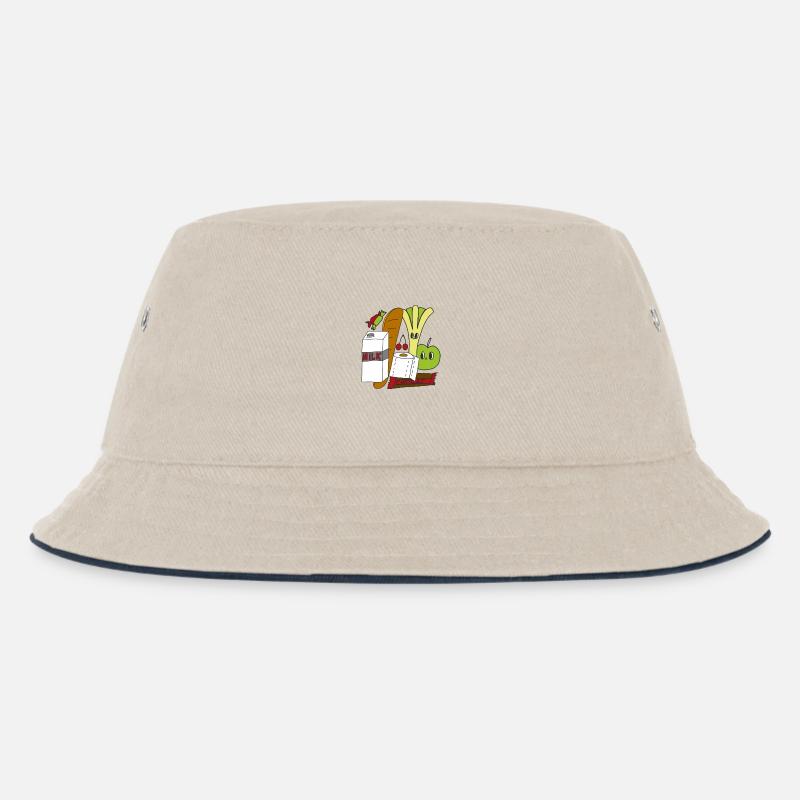 PANIER - Bob Enfant - blanc cassé/bleu marine
