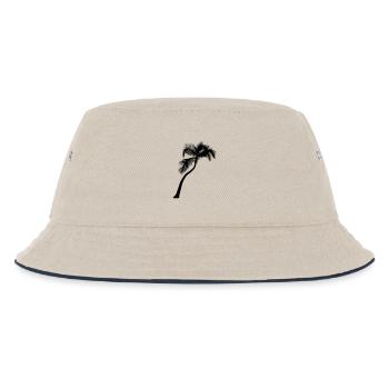 Palme - Kinder Bucket Hat - Natur/Navy - Vorne