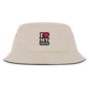 I love my friend - J'aime mon ami - Bob Enfant - blanc cassé/bleu marine - Devant